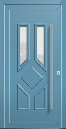 Hliníkové vchodové dveře 3D Hliníkové vchodové dveře SOFT Meda