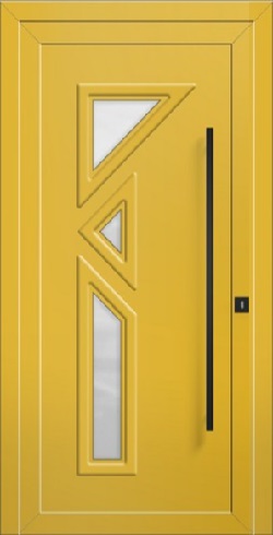 Hliníkové vchodové dveře 3D Hliníkové vchodové dveře SOFT Paula