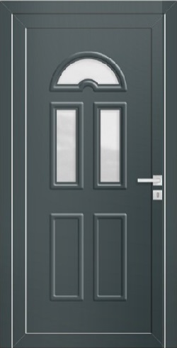 Hliníkové vchodové dveře 3D Hliníkové vchodové dveře SOFT Rebeca
