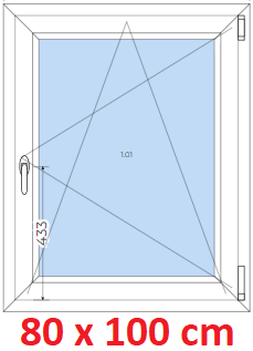 Plastov okno 80x100 cm, otevrav a sklopn, Soft
Kliknutm zobrazte detail obrzku.