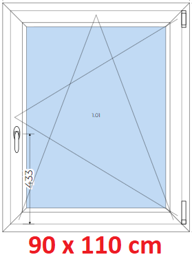 Plastov okna OS SOFT ka 85 a 90cm Plastov okno 90x110 cm, otevrav a sklopn, Soft