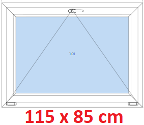 Plastov okna S SOFT ka 115 a 120cm Plastov okno 115x85 cm, sklopn, Soft