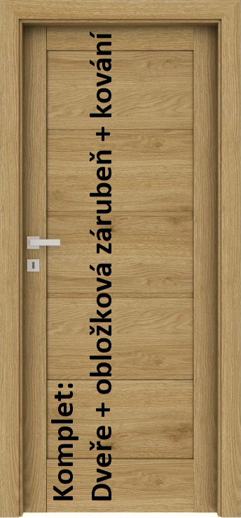 Levné Interiérové dveře VERTE Home G.0 - komplet dveře+zárubeň + kování