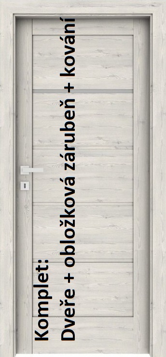 Levné Interiérové dveře VERTE Home G.1 - komplet dveře+zárubeň + kování