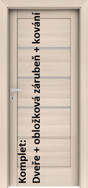  Levné dveře VERTE Home G - AKCE Levné Interiérové dveře VERTE Home G.3 - komplet dveře+zárubeň + kování